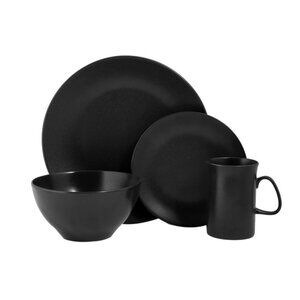 Seasons 4-Piece Place Setting Set - Black